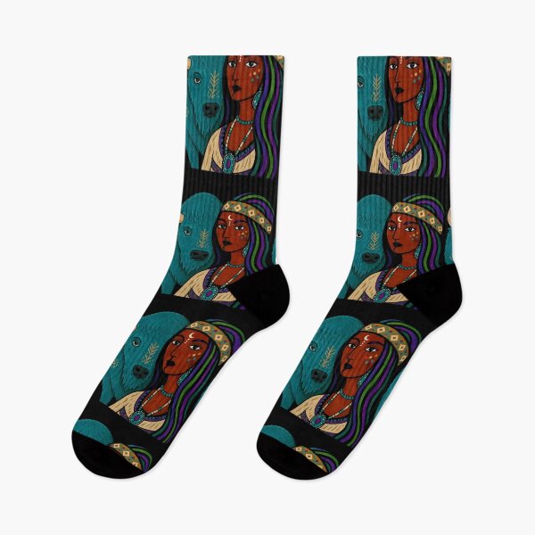 Item preview, Buffalo Woman Spirit designed and sold by ZunZunArt.