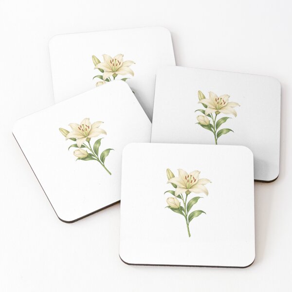 Item preview, Single Lily Study – Vintage Botanical Illustration designed and sold by Joyfulfabric.