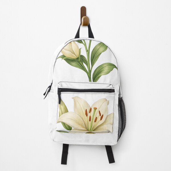 Item preview, Single Lily Study – Vintage Botanical Illustration designed and sold by Joyfulfabric.