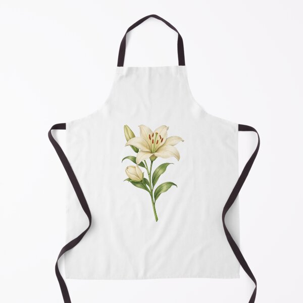 Item preview, Single Lily Study – Vintage Botanical Illustration designed and sold by Joyfulfabric.
