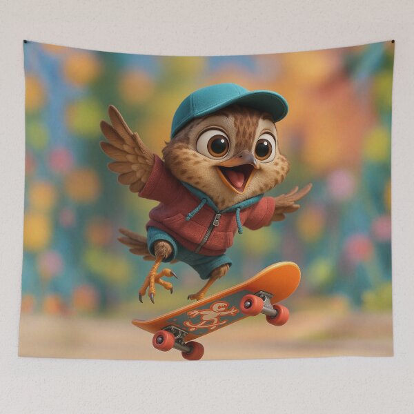 Item preview, Skater Thrush Songbird designed and sold by Sillytoe.