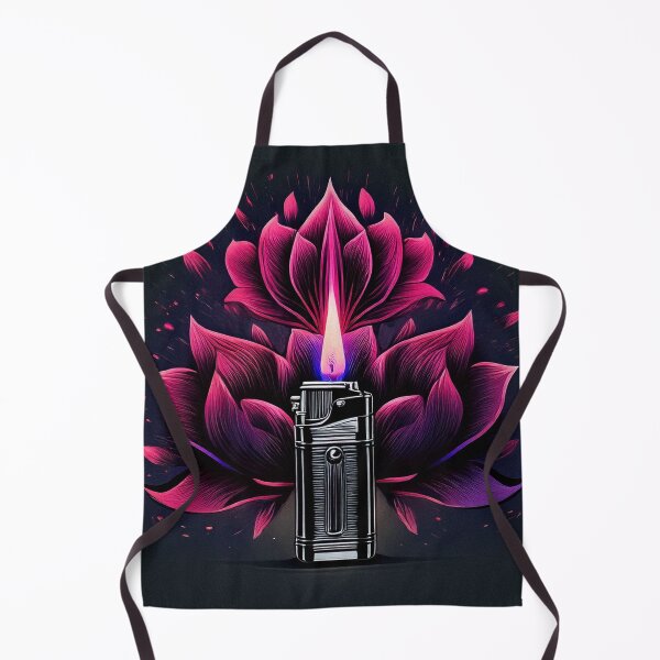 Item preview, Open retro lighter with vivid pink floral burst designed and sold by ChernivtsiSkoda.