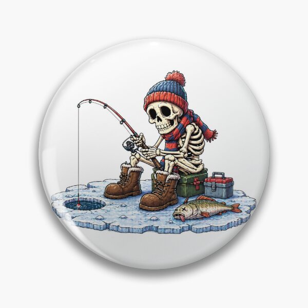 Item preview, Skeleton Ice Fisherman designed and sold by GeaSupplyStudio.