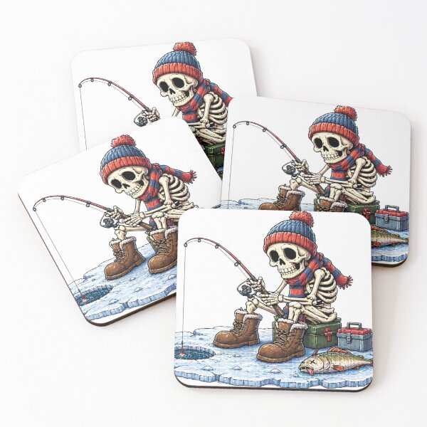 Item preview, Skeleton Ice Fisherman designed and sold by GeaSupplyStudio.