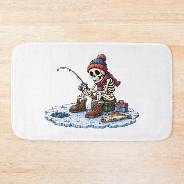Item preview, Skeleton Ice Fisherman designed and sold by GeaSupplyStudio.