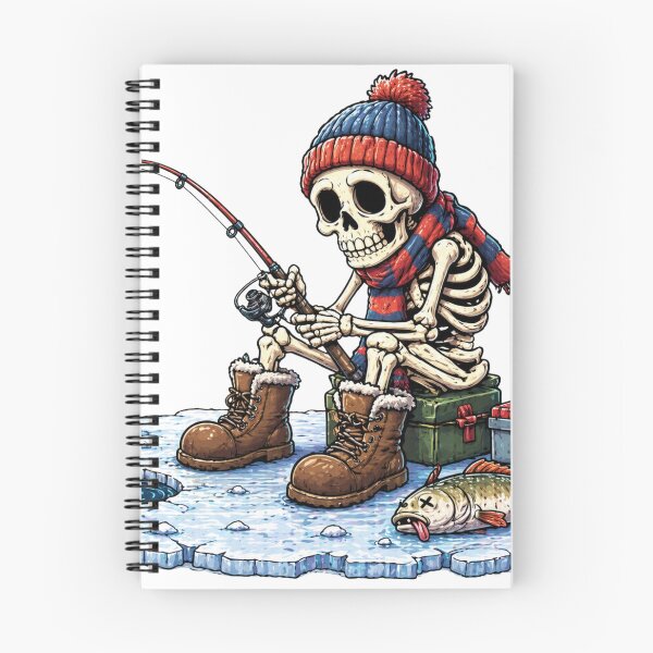 Item preview, Skeleton Ice Fisherman designed and sold by GeaSupplyStudio.