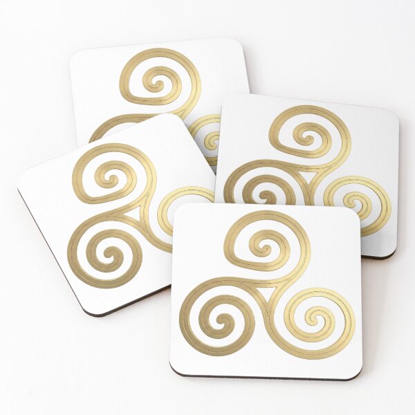 Item preview, The triskelion, a Celtic symbol of the Druids, symbolizes the mind-body-spirit triad, the cycle of life-death-rebirth, and the past-present-future. It was considered a protective amulet. designed and sold by Mollet Shop.