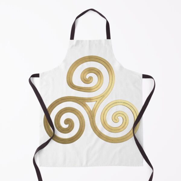 Item preview, The triskelion, a Celtic symbol of the Druids, symbolizes the mind-body-spirit triad, the cycle of life-death-rebirth, and the past-present-future. It was considered a protective amulet. designed and sold by Mollet Shop.