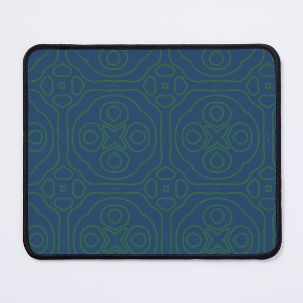 Item preview, Geometric Blue & Green Pattern designed and sold by GraceInNatureCo.