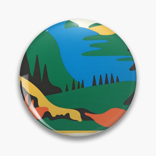Item preview, Oregon - Beaver State - Vintage travel poster in the style of Fernand Léger designed and sold by PrintableTravel.