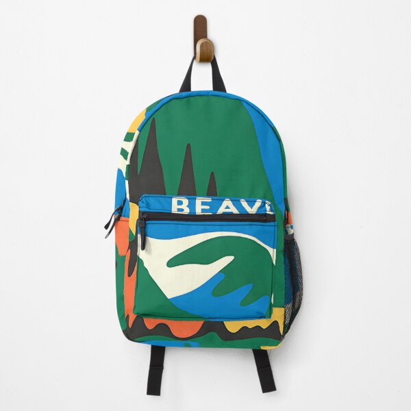 Item preview, Oregon - Beaver State - Vintage travel poster in the style of Fernand Léger designed and sold by PrintableTravel.