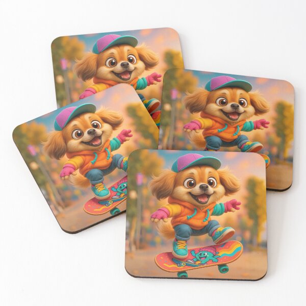 Item preview, Skater Tibetan Spaniel designed and sold by Sillytoe.