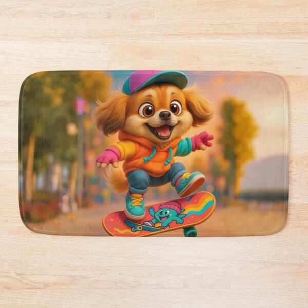 Item preview, Skater Tibetan Spaniel designed and sold by Sillytoe.