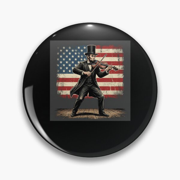 Item preview, Abe Lincoln Fiddler National Flag Vintage Design designed and sold by snowry.