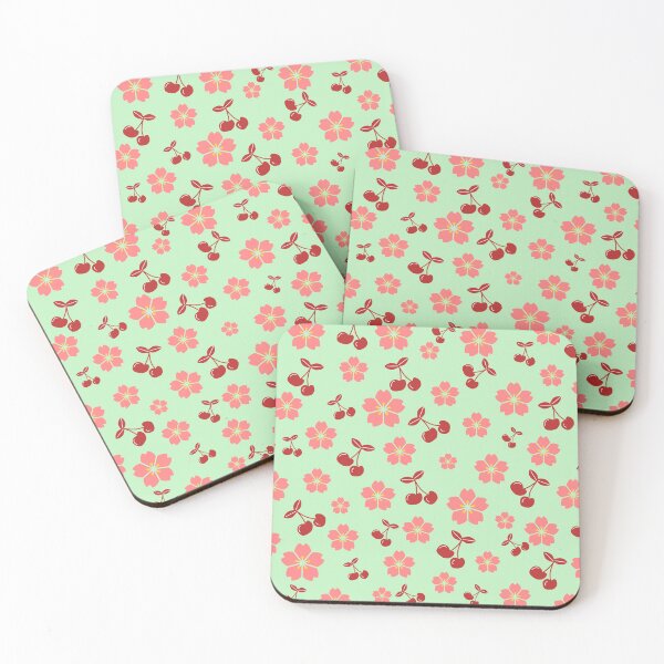 Item preview, Cherry Blossom And Cherries Seamless Floral Pattern designed and sold by DesignsVault.
