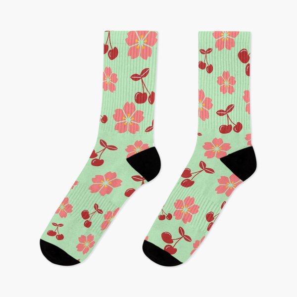 Item preview, Cherry Blossom And Cherries Seamless Floral Pattern designed and sold by DesignsVault.