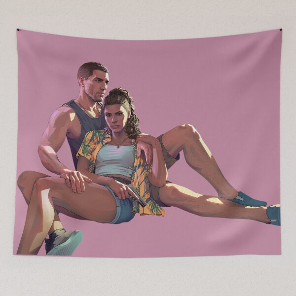 Item preview, GTA 6 Jason and Lucia Motel designed and sold by CortsideGoods.
