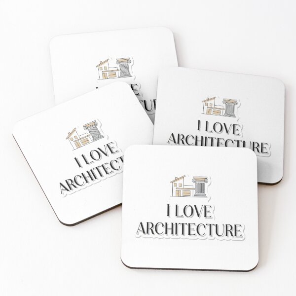 Item preview, I Love Architecture Minimal Typography Sticker designed and sold by Modefissi.
