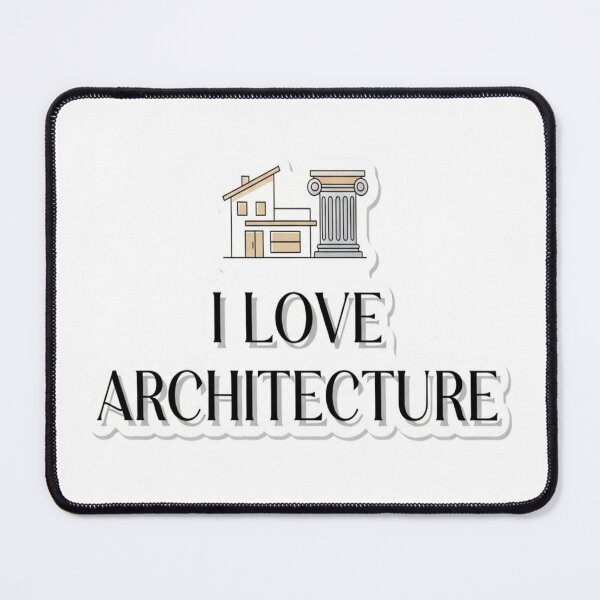 Item preview, I Love Architecture Minimal Typography Sticker designed and sold by Modefissi.