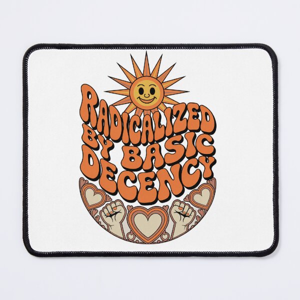 Item preview, Radicalized By Basic Decency Retro Groovy Aesthetic designed and sold by techdave.