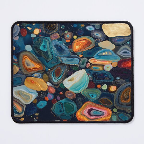 Item preview, Luxury Gold Agate Mineral Abstract Art designed and sold by LuminousFoundry.