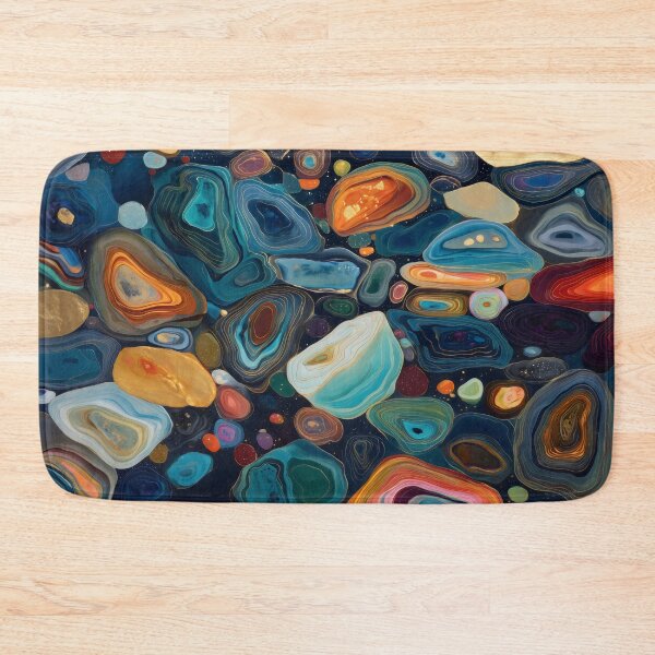 Item preview, Luxury Gold Agate Mineral Abstract Art designed and sold by LuminousFoundry.