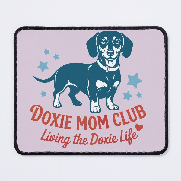 Item preview, Doxie Mom Club Shirt Living the Doxie Life Dachshund Mother’s Day Gift for Nurse and Weenie Dog Lovers designed and sold by TheLongDogStore.