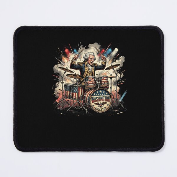 Item preview, WASHINGTON ROCKSTAR George Washington Drummer designed and sold by snowry.
