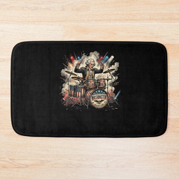 Item preview, WASHINGTON ROCKSTAR George Washington Drummer designed and sold by snowry.