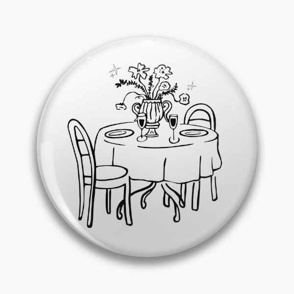 Item preview, Table For Two Please, Romantic Table Setting Art designed and sold by AkaiRoom.