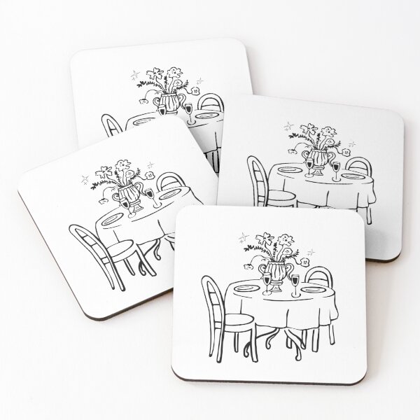 Item preview, Table For Two Please, Romantic Table Setting Art designed and sold by AkaiRoom.