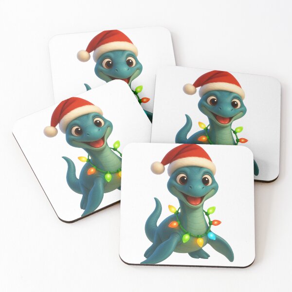 Item preview, Christmas Plesiosaur designed and sold by Sillytoe.