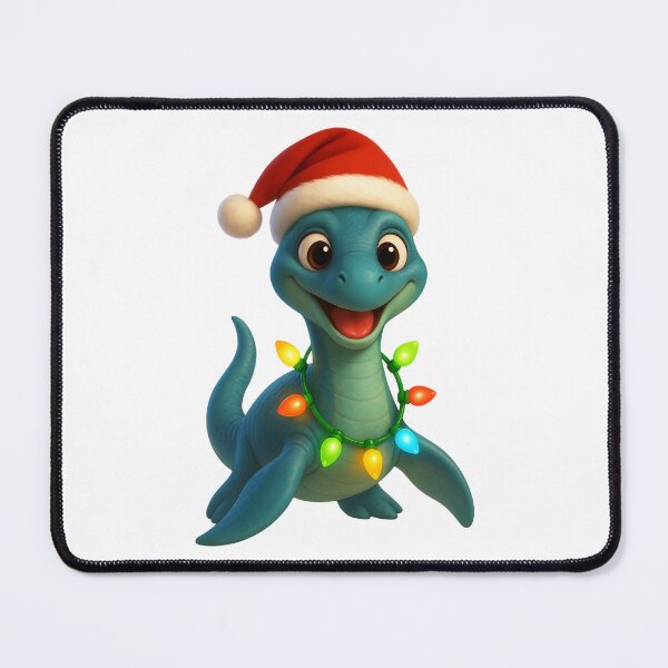 Item preview, Christmas Plesiosaur designed and sold by Sillytoe.