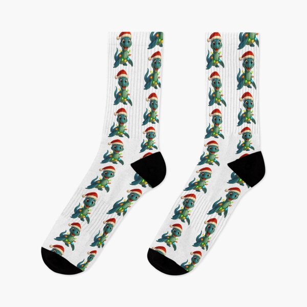 Item preview, Christmas Plesiosaur designed and sold by Sillytoe.