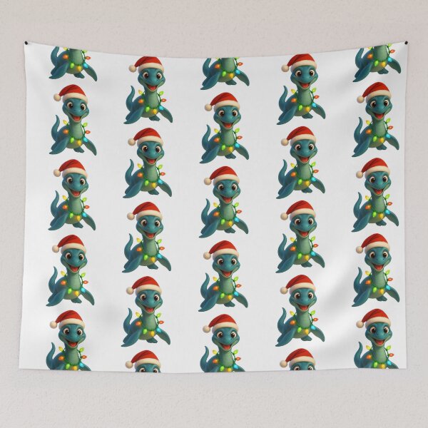 Item preview, Christmas Plesiosaur designed and sold by Sillytoe.