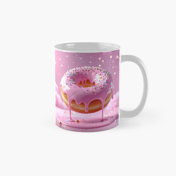 Item preview, Glossy Pink Donut Dessert Art designed and sold by BetweenForms.