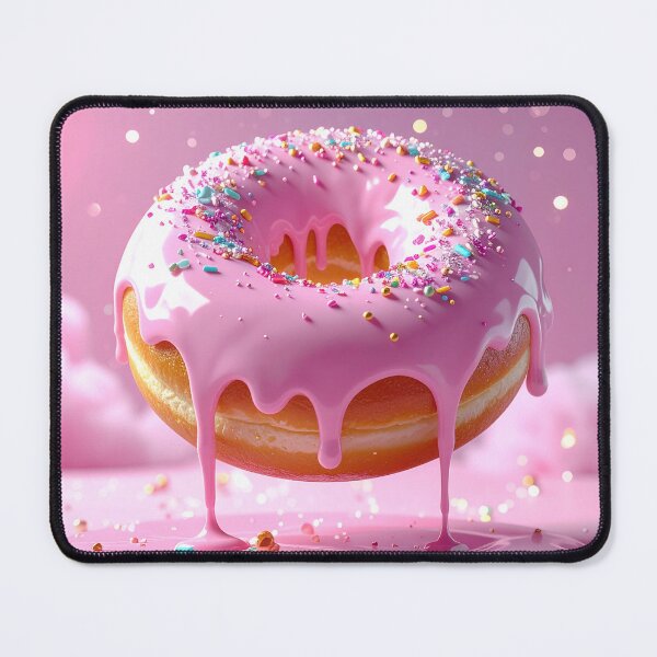 Item preview, Glossy Pink Donut Dessert Art designed and sold by BetweenForms.
