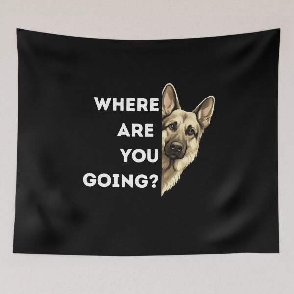 Item preview, Where Are You Going Dog Meme – Funny Clingy Pet Lover Design designed and sold by SOFWIN.