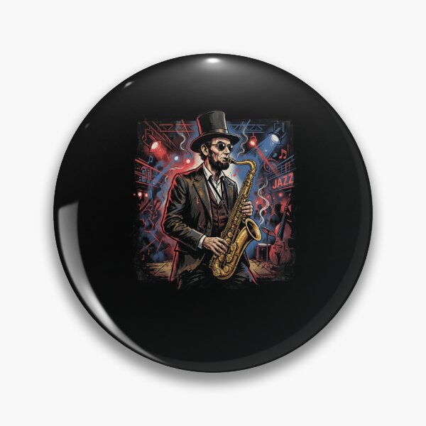 Item preview, Abe Lincoln Saxophone JAZZ Musician Player designed and sold by snowry.
