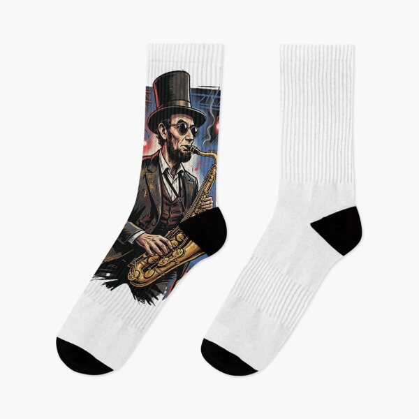 Item preview, Abe Lincoln Saxophone JAZZ Musician Player designed and sold by snowry.