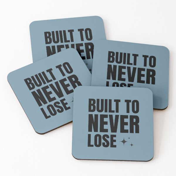 Item preview, Built To Never Lose Motivational Typography designed and sold by Waldero.