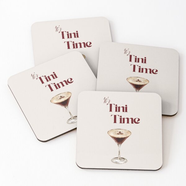 Item preview, Trendy It's Tini Time Espresso Martini designed and sold by Little Ink Co..