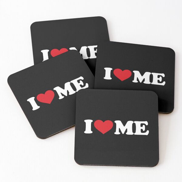 Item preview, I love ME - I ♥ Me – Simple Red Heart Self Love white Text Design designed and sold by EmeraldeaArt.