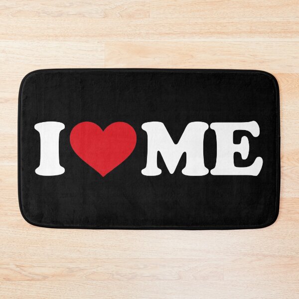 Item preview, I love ME - I ♥ Me – Simple Red Heart Self Love white Text Design designed and sold by EmeraldeaArt.