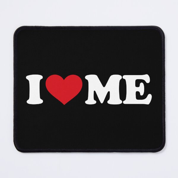 Item preview, I love ME - I ♥ Me – Simple Red Heart Self Love white Text Design designed and sold by EmeraldeaArt.