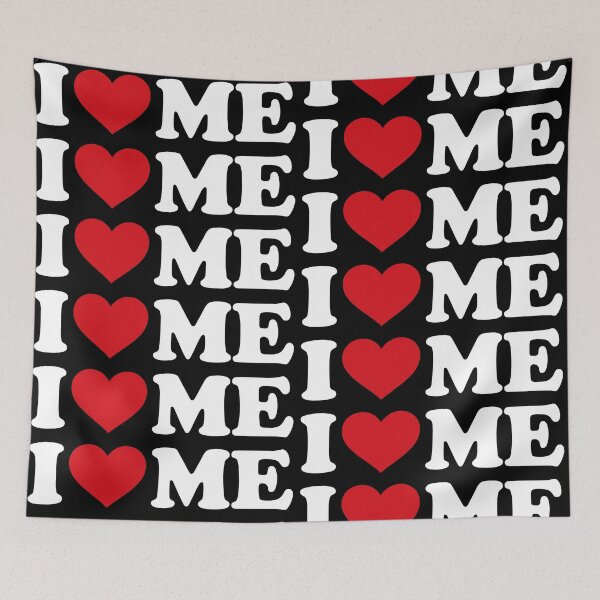 Item preview, I love ME - I ♥ Me – Simple Red Heart Self Love white Text Design designed and sold by EmeraldeaArt.