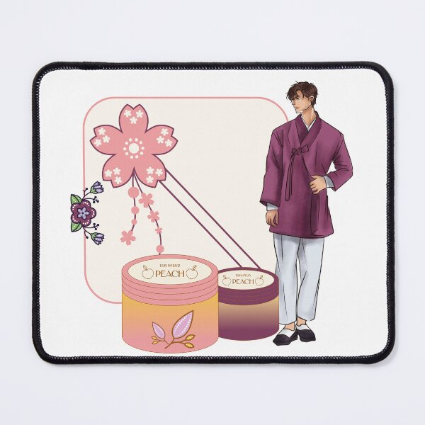 Item preview, Purple Hanbok & Peach Skincare Art designed and sold by Kanniax.
