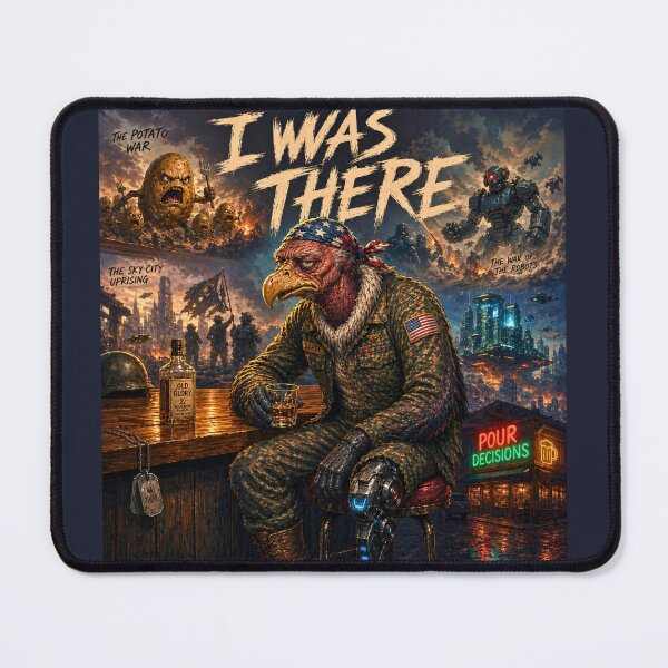 Item preview, I Was There Funny Veteran Buzzard Bar Shirt Sticker Poster designed and sold by A Sinister Sly.