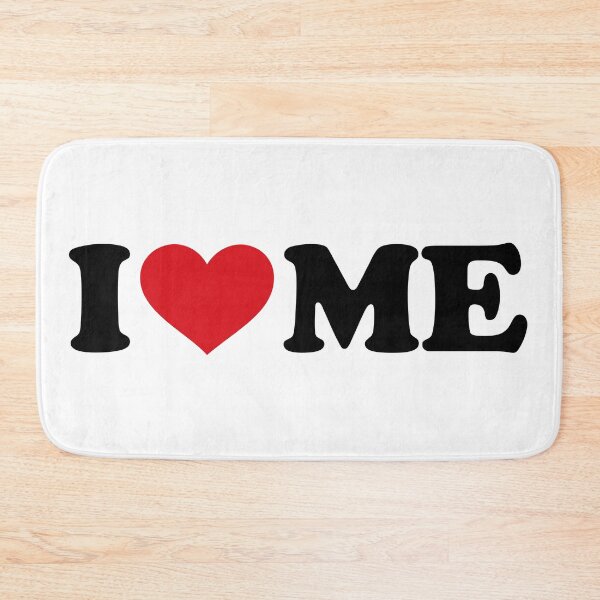 Item preview, I love ME - I ♥ Me – Simple Red Heart Self Love Text Design designed and sold by EmeraldeaArt.