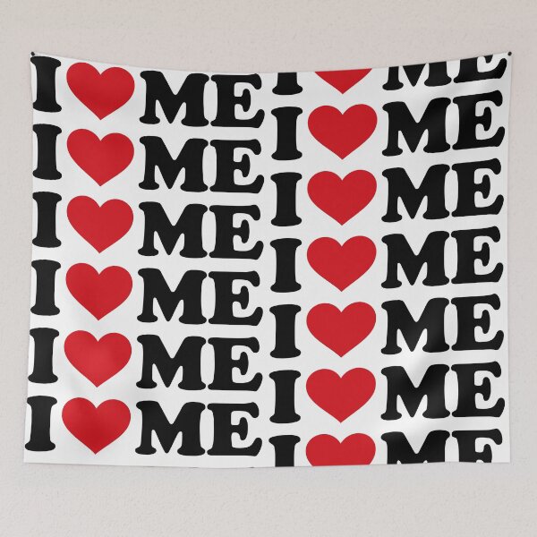 Item preview, I love ME - I ♥ Me – Simple Red Heart Self Love Text Design designed and sold by EmeraldeaArt.